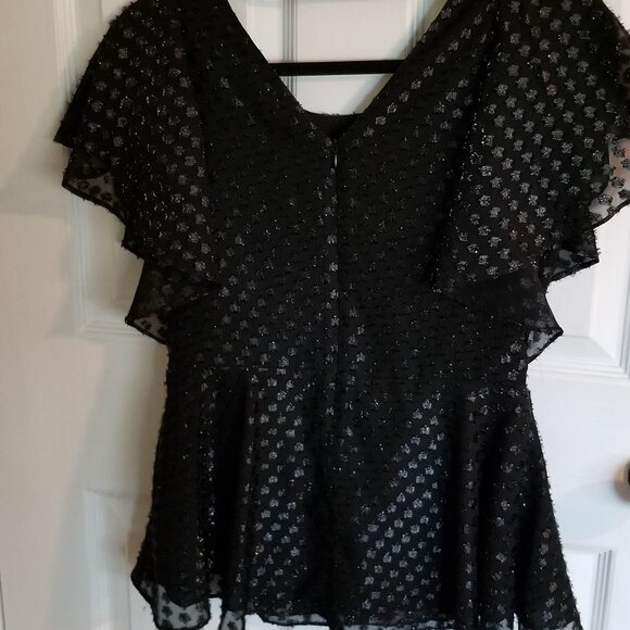 Isaac Mizrahi sparkly blouse, size 8 - Picture 3 of 13